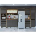 Ver imagem 1 de Cozinha Modulada 7 Peças 8 Portas 8 Gavetas Confort Cinza/Cinamomo/Grafite