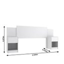 Ver imagem 3 de Cabeceira de Casal Sublime 2 Gavetas 2 Nichos