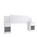 Ver imagem 2 de Cabeceira de Casal Sublime 2 Gavetas 2 Nichos