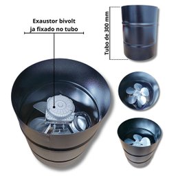 Kit Churrasqueira Coifa Gourmet Grill Espetos Braseiro 35x30 - 9