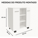 Ver imagem 5 de Armário para Pia de Coluna com Prateleiras Premium - Branco