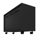 Ver imagem 6 de Balcão 3 Portas 1 Prateleira com Rodízios Preto