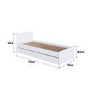 Ver imagem 5 de Berço Cama Multifuncional com 2 Gavetões Malu Branco