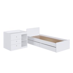 Berço Cama Multifuncional com 2 Gavetões Malu - 7