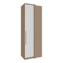 Ver imagem 1 de Modulo de Canto Reto com 1 Porta de Correr Setiba Plus 245 cm Rimo Carvalho/Palha Móveis Rimo