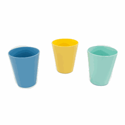 Kit Copo Fresc VEM Verde-Azul-Amarelo 350ml PP Linha Alegria - 5