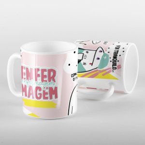 Caneca flork meme enfermagem