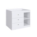 Ver imagem 7 de Berço Cama Multifuncional com 2 Gavetões Malu Branco/Aveiro Oak