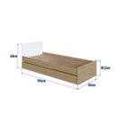 Ver mais imagens de Berço Cama Multifuncional com 2 Gavetões Malu