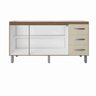 Balcão Gabinete para Pia 150cm Diana com 3 Portas - Savana/off-white - 3