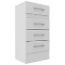 Ver imagem 2 de Cômoda Suprema 4 Gavetas 100% MDP Branco