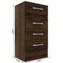 Ver imagem 3 de Cômoda Suprema 4 Gavetas 100% MDP