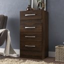 Ver imagem 1 de Cômoda Suprema 4 Gavetas 100% MDP Marrom/Cacau