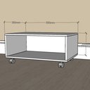 Ver imagem 2 de Mesa de Centro Sala Minimalista Preta Quadrada Retangular Mesinha de Centro Sala Madeira