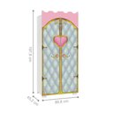 Ver imagem 3 de Conjunto Guarda Roupa e Cama com Escorregador Esquel Branco e Rosa com Colchão