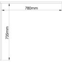 Ver imagem 5 de Conjunto para Escritório com Mesa Complementar,, Módulo e Cômoda 4 Gavetas 2 Nichos Macadâmia e Branco Line Marrom