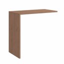 Ver imagem 3 de Conjunto para Escritório com Mesa Complementar,, Módulo e Cômoda 4 Gavetas 2 Nichos Macadâmia e Branco Line Marrom 100% MDF