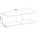 Ver mais imagens de Conjunto para Escritório com Mesa Complementar,, Módulo e Cômoda 4 Gavetas 2 Nichos Macadâmia e Branco Line Marrom