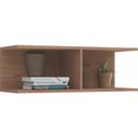 Ver imagem 7 de Conjunto para Escritório com Mesa Complementar,, Módulo e Cômoda 4 Gavetas 2 Nichos Macadâmia e Branco Line Marrom