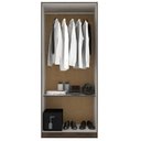 Ver imagem 2 de Guarda Roupa Monarca 2 Portas Marrom/Cacau