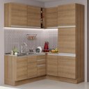 Ver imagem 1 de Armário de Cozinha Completa de Canto 329cm Rustic Glamy Madesa 01