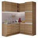 Ver imagem 3 de Armário de Cozinha Completa de Canto 329cm Rustic Glamy Madesa 01