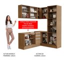 Ver imagem 6 de Armário de Cozinha Completa de Canto 329cm Rustic Glamy Madesa 01
