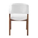 Ver imagem 7 de Cadeira Decorativa Sala de Jantar Luxo Luna Facto Branco - Mozzelar