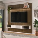 Ver imagem 1 de Painel Ripado para TV até 75 Polegadas MDF 182,5CMX183CM Impressão 3D Belluno Marrom