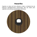 Ver mais imagens de Painel Ripado para TV até 75 Polegadas MDF 182,5CMX183CM Impressão 3D Belluno Marrom