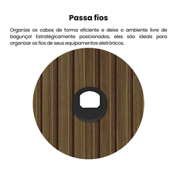 Painel para TV até 75 Polegadas Impressão 3D Ripado 1,83m Belluno - 8