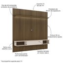 Ver imagem 5 de Painel Ripado para TV até 75 Polegadas MDF 182,5CMX183CM Impressão 3D Belluno Marrom