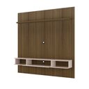 Ver imagem 2 de Painel Ripado para TV até 75 Polegadas MDF 182,5CMX183CM Impressão 3D Belluno Marrom