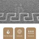 Ver imagem 3 de 1 Tapete Porta Capacho Bem Vindo Antiderrapante PVC Cz 40x60