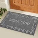 Ver imagem 1 de 1 Tapete Porta Capacho Bem Vindo Antiderrapante PVC Cz 40x60