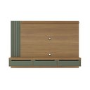Ver imagem 3 de Painel Ripado para TV até 75 Polegadas MDF 200CMX137,5cm 3 Gavetas Presence Marrom