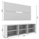 Ver imagem 3 de Rack com Painel para TV até 55 Polegadas 180cmx141,8cm Imperador Branco