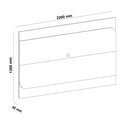 Ver imagem 5 de Painel para TV até 86 Polegadas MDF 220CMX136,8cm Suporte Incluso Elegance Artely Marrom