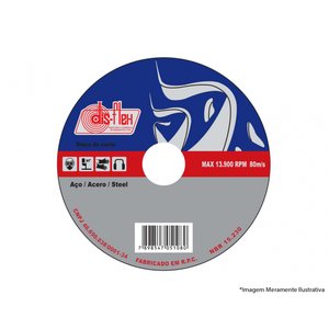 Disco Corte Ferro Disflex 4.1/2x7/64x7/8 115mm C/10pçs