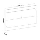 Ver imagem 4 de Painel para TV até 86 Polegadas MDF 220cmx136,8cm Suporte Elegance Bege Off White/Pinho