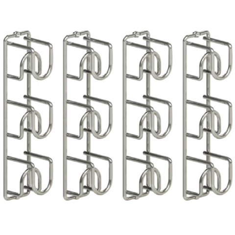 Kit 4 Suporte para 3 Garrafas de Vinho Cada Adega de Parede Aramado Masutti Cube