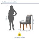 Ver imagem 4 de Conjunto Sala de Jantar Tampo 170x90cm Vidro/mdf Genova com 6 Cadeiras Smart Plus