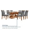 Conjunto Sala de Jantar Tampo 170x90cm Vidro/mdf Genova com 6 Cadeiras Smart Plus - 8