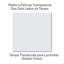Ver imagem 2 de Tampa Quadrada 25cm Branco P/ Lustre Tampa Luminária 2x25x25cm Tp-6004