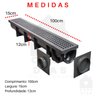 Ralo Linear Calha para Piso com Grelha Mallton 1,00x15 Cm - 3
