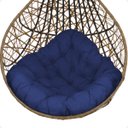 Ver imagem 6 de Balanço Suspenso Ninho Gota com Suporte Mola e Mosquetão Almofada Impermeável Gourmet Área Externa:a