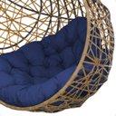 Ver imagem 4 de Balanço Suspenso Ninho Gota com Suporte Mola e Mosquetão Almofada Impermeável Gourmet Área Externa:a