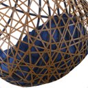 Ver mais imagens de Balanço Suspenso Ninho Gota com Suporte Mola e Mosquetão Almofada Impermeável Gourmet Área Externa:a