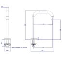 Ver imagem 4 de Bica Baixa Lavatorio Deca You Quadrada Black Matte