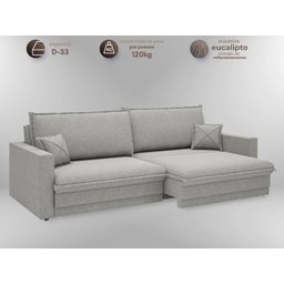 Sofá Tango 1,80m sem Caixa, Retrátil e Reclinável Linho Soft Prata - Netsofas - 2